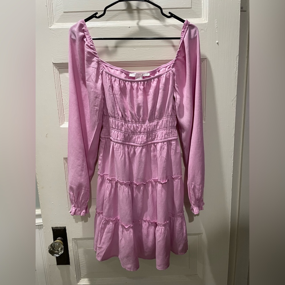 Altar'd State Lavender tiered Dress, Size medium